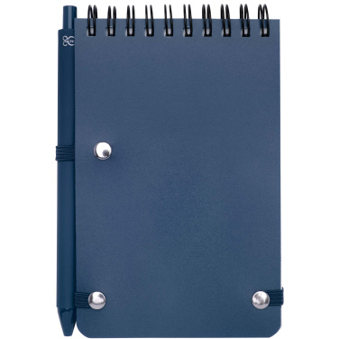 Logo trade promotional item photo of: Thalaasa A6 hard cover ocean-bound notebook with ballpoint pen (black ink)