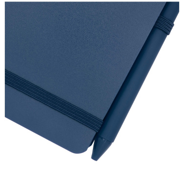 Logo trade promotional gift photo of: Thalaasa A6 hard cover ocean-bound notebook with ballpoint pen (black ink)