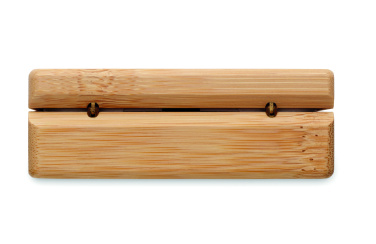 Logotrade promotional item picture of: TWS earbuds in bamboo case