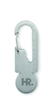 Logo trade promotional items image of: Multifunctional key ring token