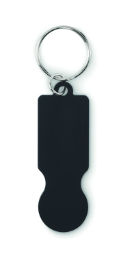 Logo trade promotional merchandise image of: Key ring with trolley token
