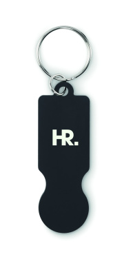 Logotrade promotional giveaways photo of: Key ring with trolley token