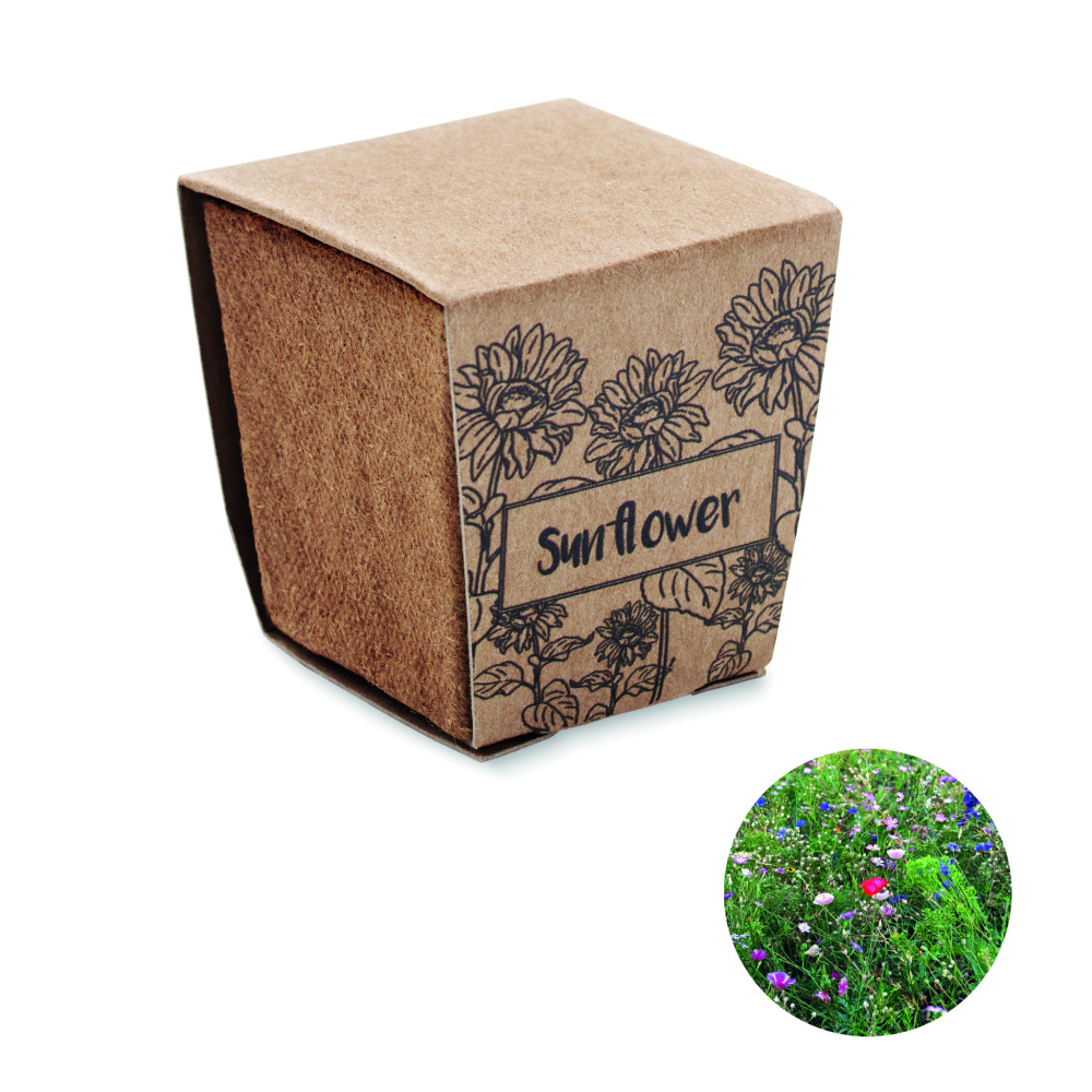 Logo trade promotional items image of: Sunflower growing kit