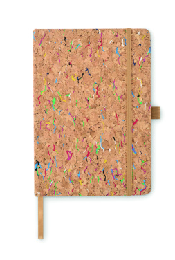 Logo trade promotional gifts image of: A5 cork coloured notebook