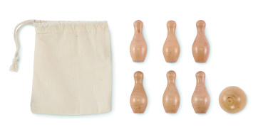 Logotrade promotional products photo of: Mini pine wood bowling set