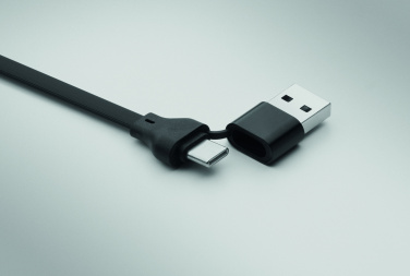 Logotrade promotional gift picture of: 60W cable keyring recycled ABS