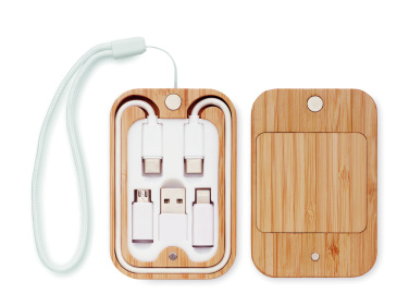 Logo trade business gift photo of: 15W wireless charger in bamboo