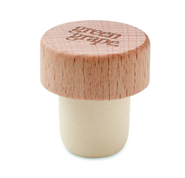 Logotrade promotional merchandise image of: Beech wood bottle stopper