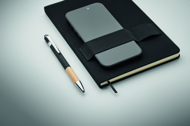 Logotrade promotional gift picture of: A5 RPET notebook with pen