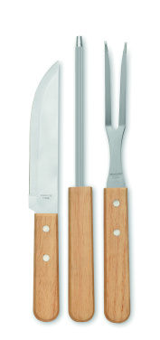 Logo trade corporate gifts image of: Stainless steel barbecue tools