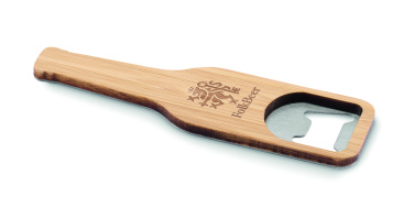 Logo trade promotional gifts image of: Bamboo bottle opener