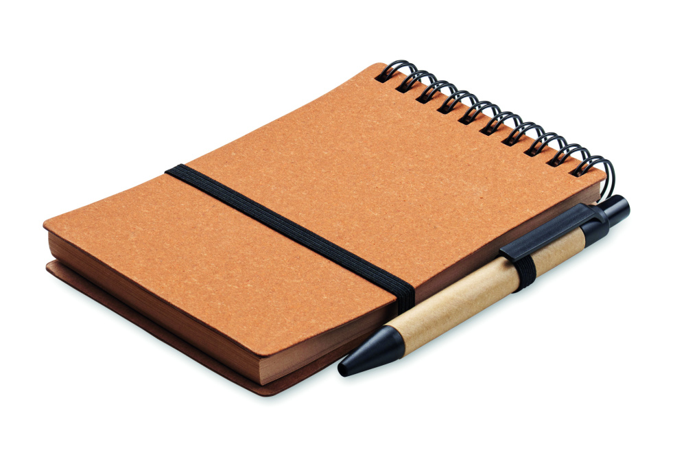 Logotrade promotional product image of: Recycled notebook with ball pen