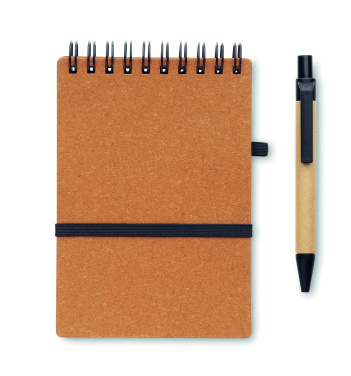 Logotrade promotional product image of: Recycled notebook with ball pen
