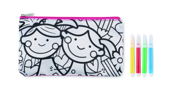 Logo trade promotional products image of: Pencil case with markers