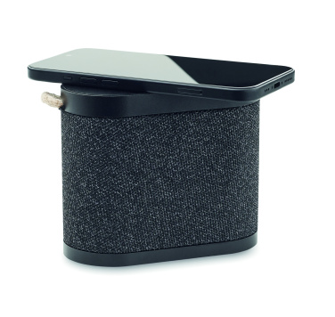 Logo trade corporate gift photo of: 15W wireless charger speaker