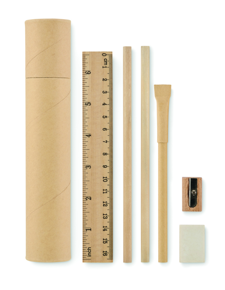 Logotrade advertising product image of: Paper tube stationery set