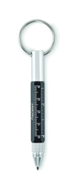 Logo trade advertising product photo of: Key ring with twist action pen