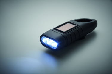 Logo trade promotional items picture of: Solar torch with dynamo crank