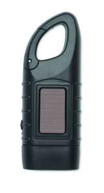 Logotrade promotional giveaway picture of: Solar torch with dynamo crank