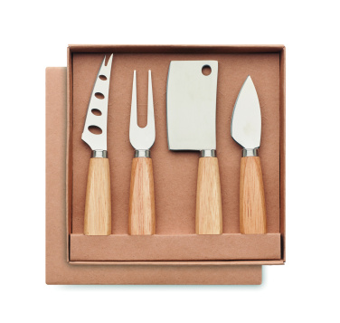 Logo trade corporate gifts picture of: Set of 4 cheese knives