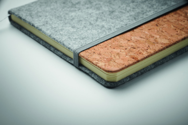 Logo trade promotional gifts picture of: A5 RPET cork notebook