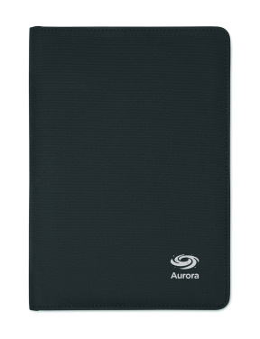 Logo trade advertising product photo of: A5 portfolio 300D RPET
