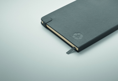 Logo trade promotional merchandise photo of: Recycled Leather A5 notebook