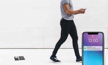 Logo trade promotional giveaway photo of: Trackmate RCS rpolyester passport holder worldwide locating