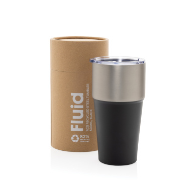 Logotrade promotional merchandise image of: Fluid RCS certified recycled steel tumbler 500ml