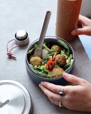 Logo trade corporate gifts image of: Black+Blum Glass Lunch Bowl 750ml