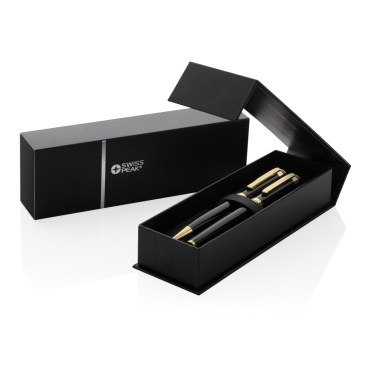 Logotrade promotional gift picture of: Swiss Peak Luca RCS recycled brass deluxe pen set