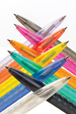 Logo trade business gift photo of: X3 GRS recycled PC plastic pen frosted