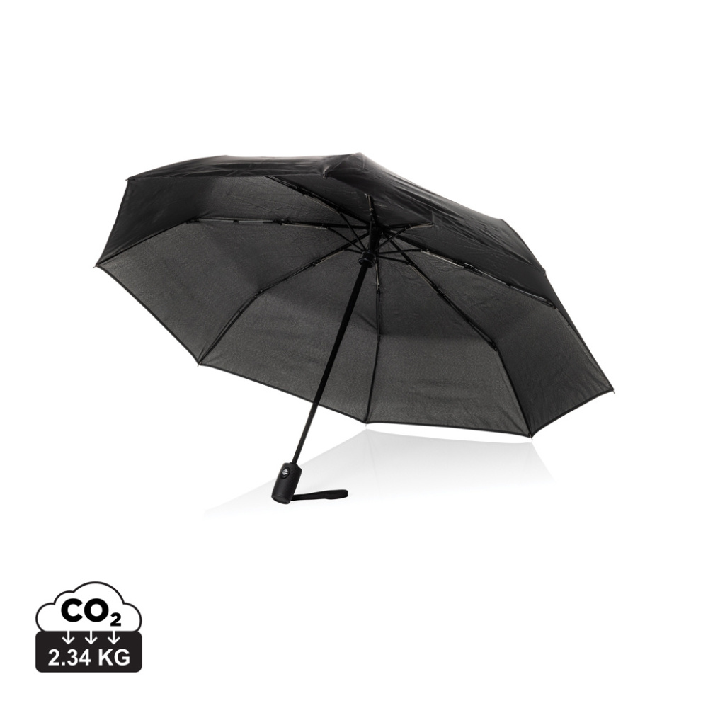Logotrade promotional product picture of: Swiss Peak Vito Aware™ RPET 21 inch auto open/close umbrella