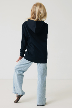 Logo trade promotional gift photo of: Iqoniq Yengo kids recycled cotton hoodie with sidepockets