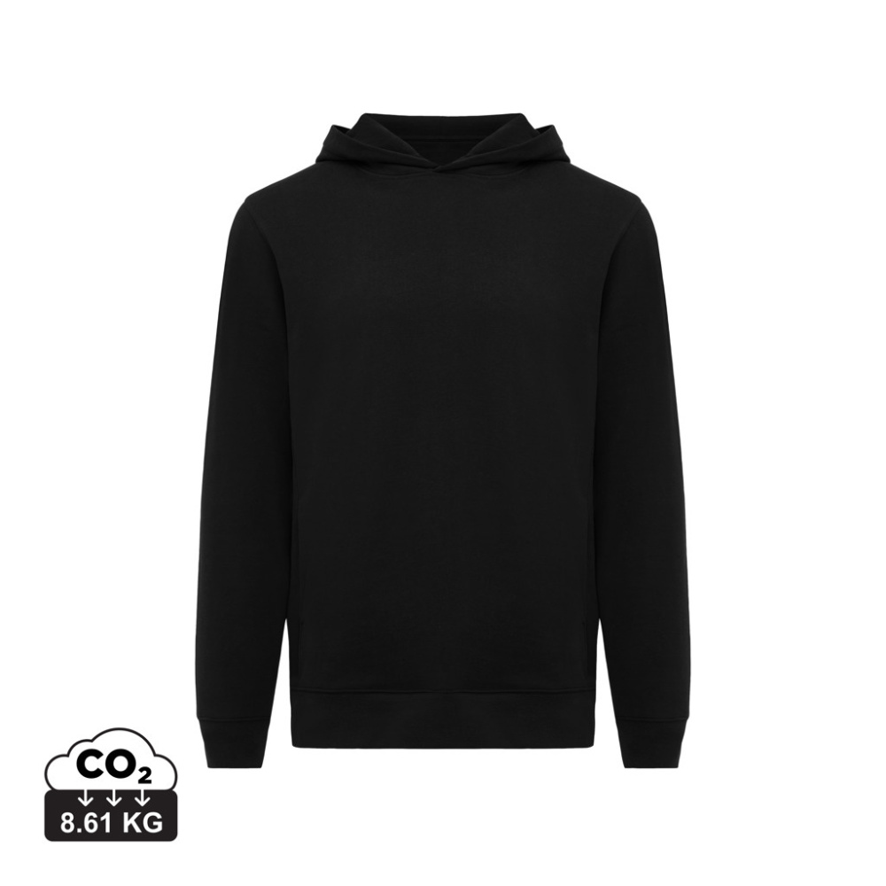Logo trade promotional item photo of: Iqoniq Yengo recycled cotton hoodie with sidepockets