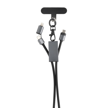 Logotrade promotional merchandise photo of: Terra RCS recycled PET phone cord with dual charge cable