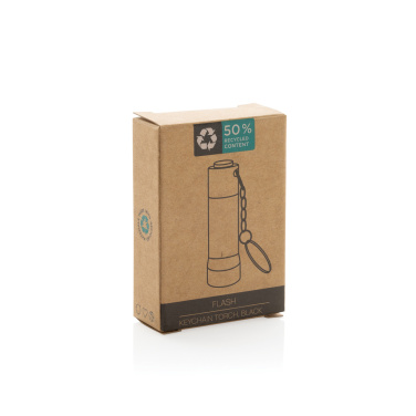 Logotrade promotional giveaway picture of: Flash RCS recycled aluminium keychain torch