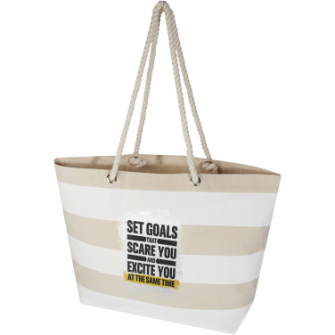 Logotrade promotional merchandise picture of: Florida 270 g/m² GRS recycled beach tote bag 18L