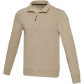 Tin unisex Aware™ recycled quarter zip sweater, Oatmeal