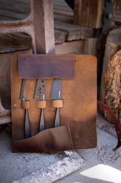 Logotrade promotional products photo of: BOSKA Cheese Knife Set Monaco+ Black