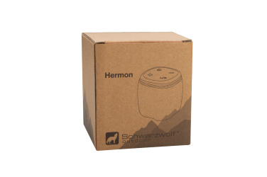 Logo trade promotional products image of: Bluetooth speaker HERMON Schwarzwolf