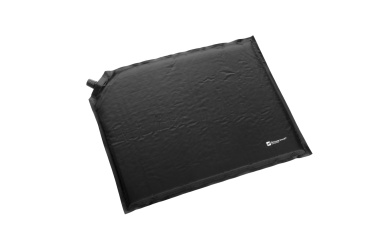 Logo trade promotional gifts image of: Inflatable cushion ANTERO Schwarzwolf