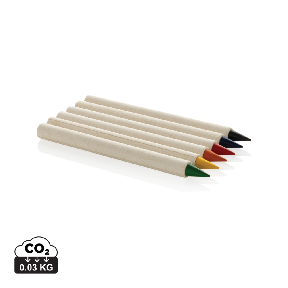 Logo trade business gift photo of: Micki GRS infinity 6pc colouring pencil set