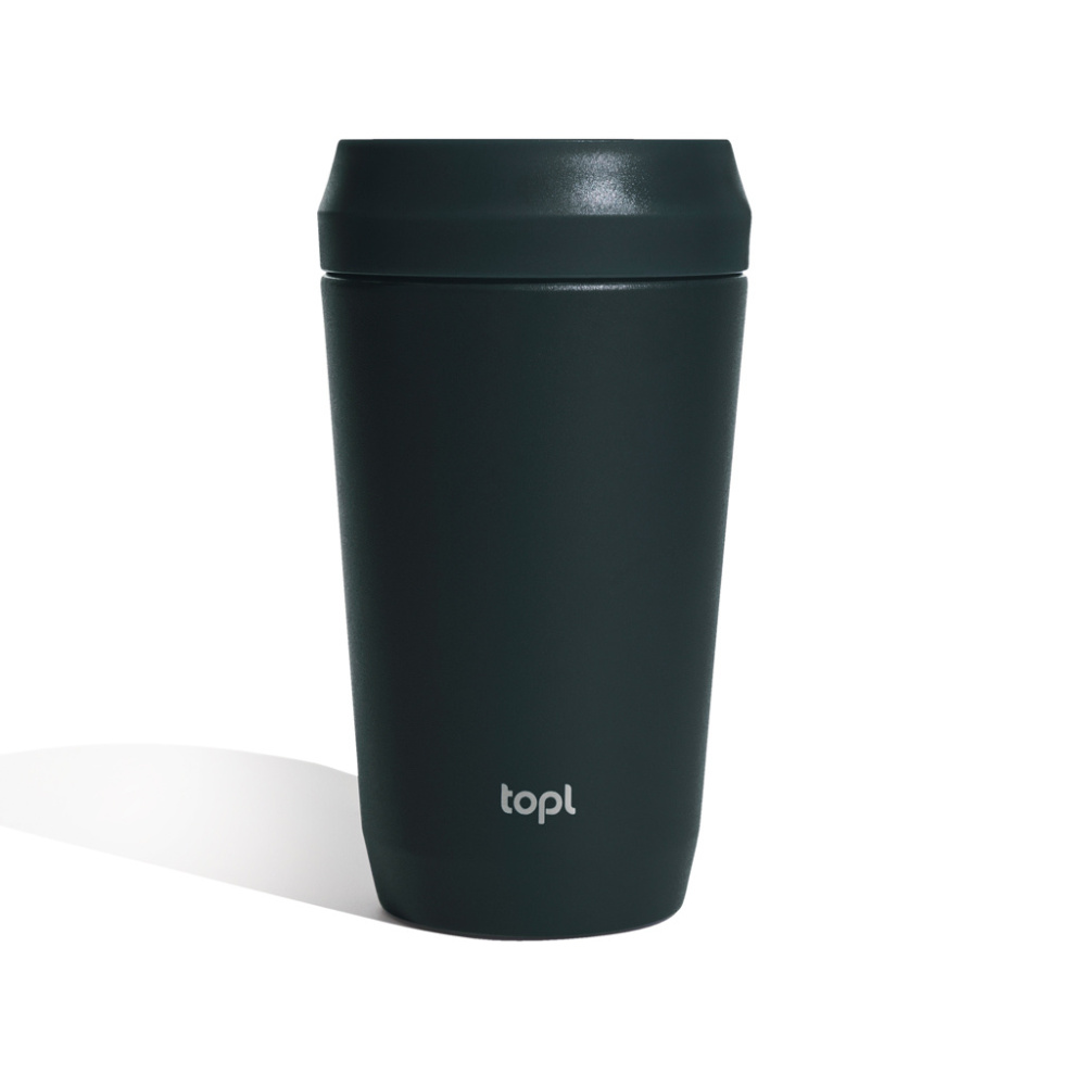 Logotrade business gift image of: Topl Recycled Steel To Go Tumbler Patented 360 Lid 354ml