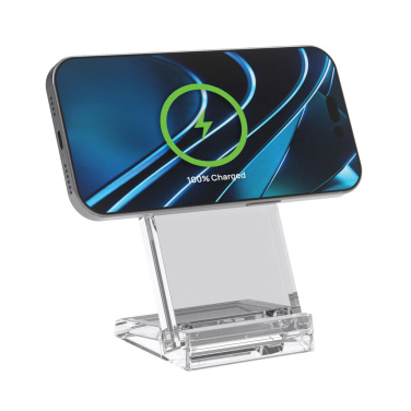 Logo trade promotional merchandise photo of: Magcharge 15W magnetic wireless charging stand