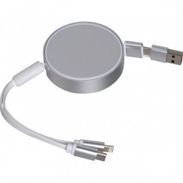 Logo trade promotional products picture of: Charging cable made from recycled aluminum Ostend