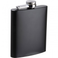 Stainless steel hip flask Sheffield, black