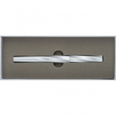 Logo trade promotional giveaways image of: MoLu brass rollerball Praia Grande