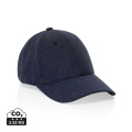 Milo AWARE™ recycled heather 6 panel cap 200gr, navy