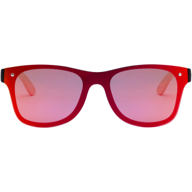 Logo trade promotional giveaways picture of: Tan sunglasses with bamboo temples